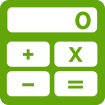 single color calculator icon
