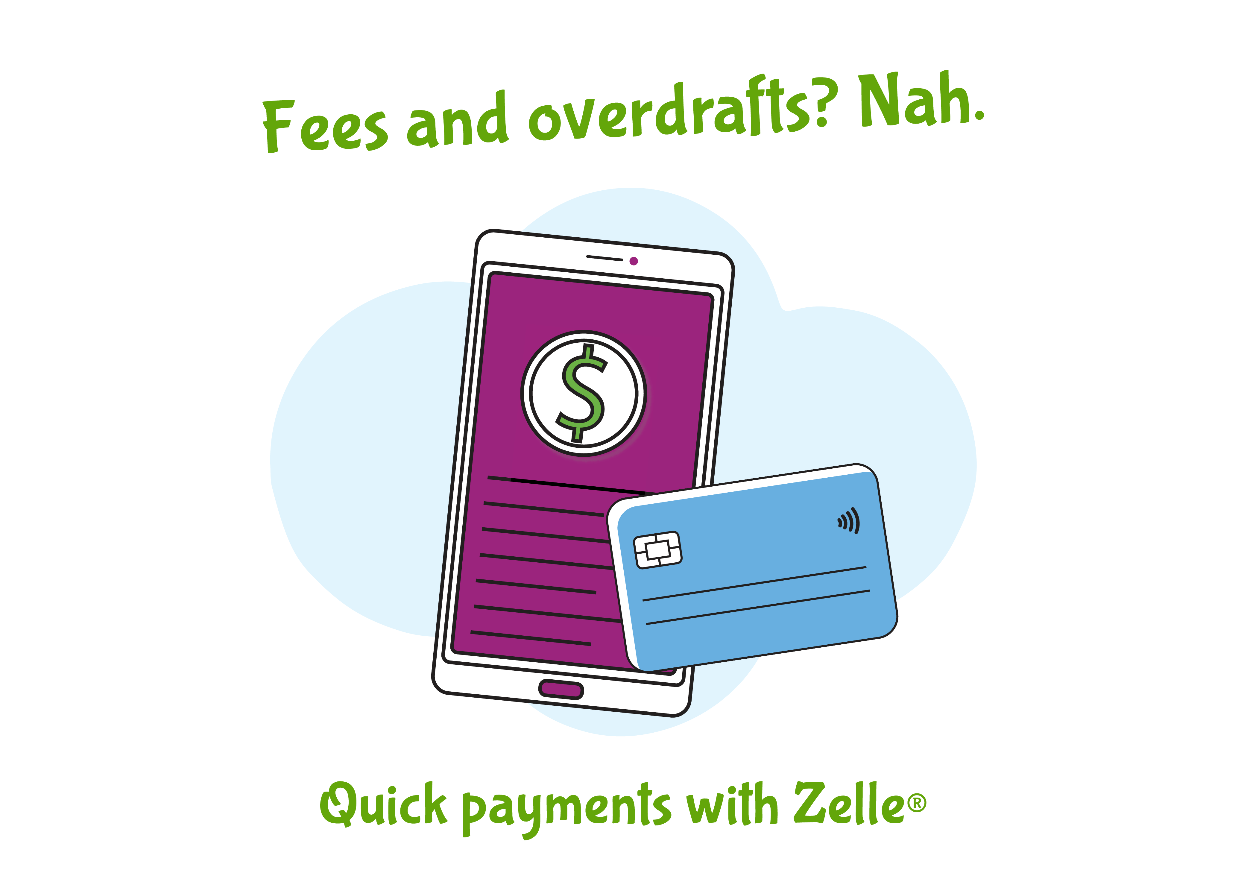 Feed and overdrafts? Nah. Quick Payments with Zelle